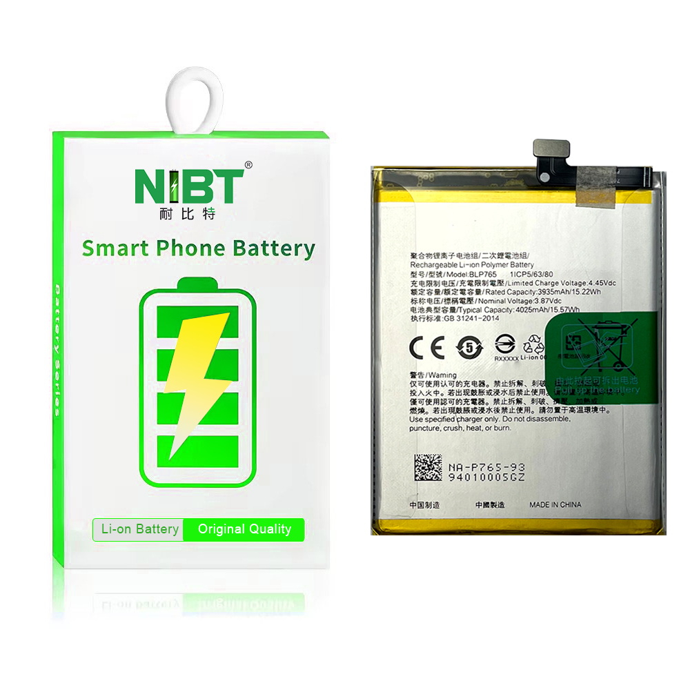 BLP765 SUITABLE FOR OPPO BATTERY Reno3A/A91/RENO3 (Non pro)/F15 HIGH CAPACITY LITHIUM BATTERY 4025MAH