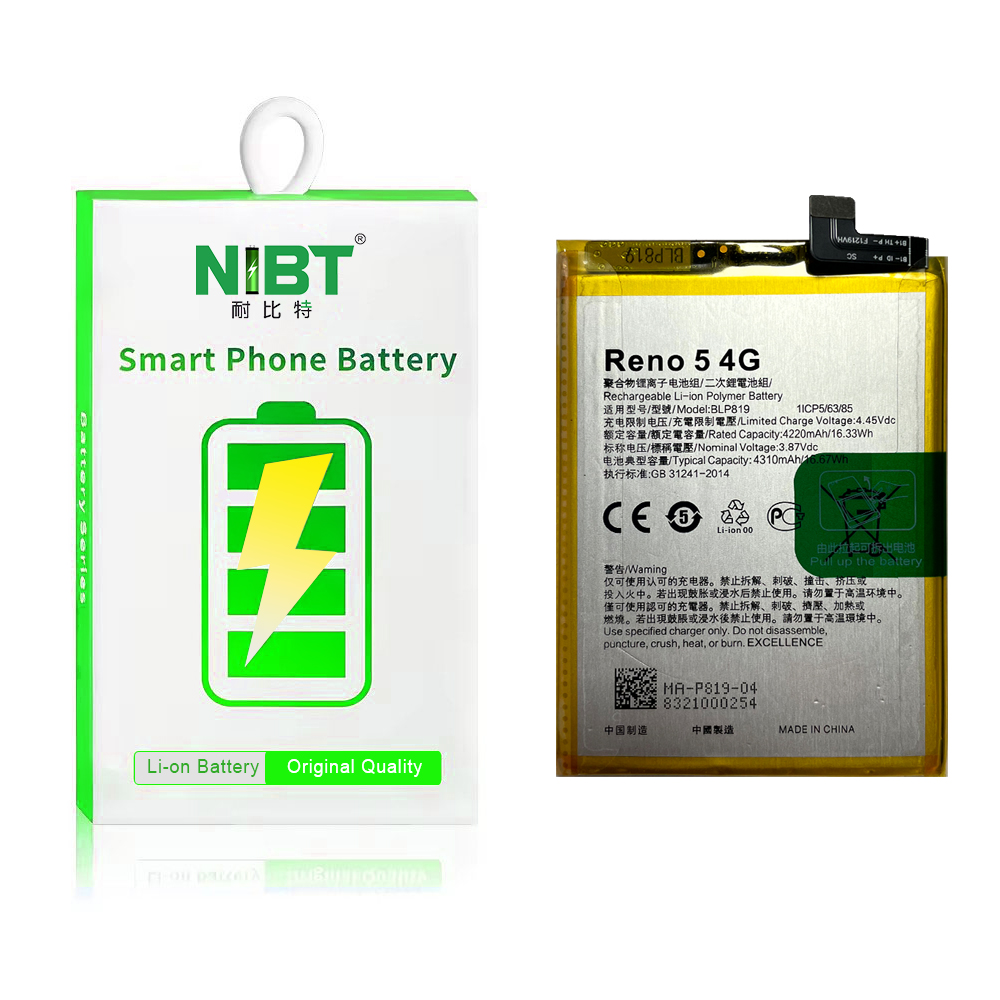 BLP819 Suitable for OPPO battery  Reno5 4G/Reno5 lite/Reno 5Z High capacity liyhium battery 5000 mah